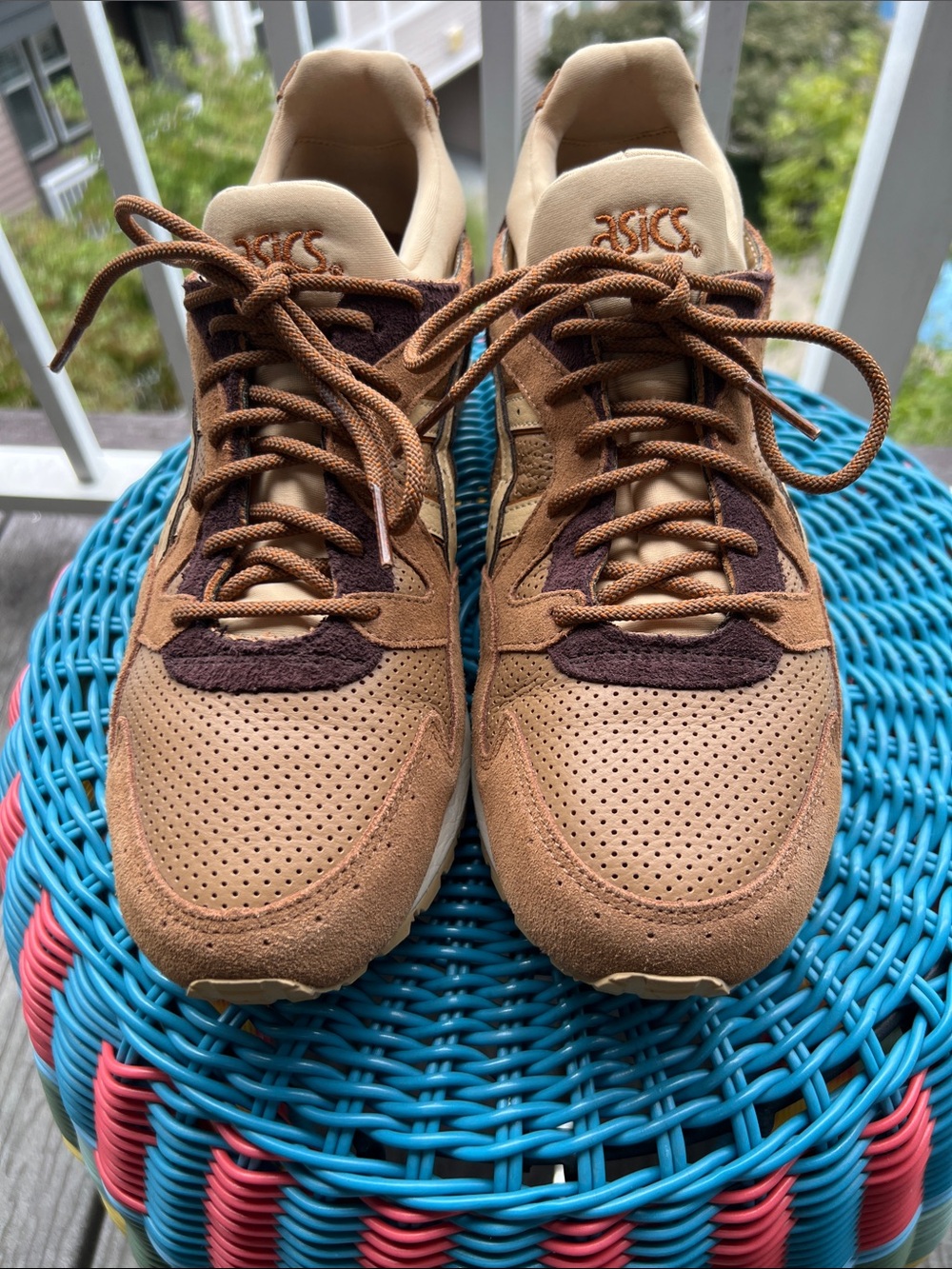 ASICS Men's GEL-LYTE V GODAI PACK-Caramel/Brown size 8.5